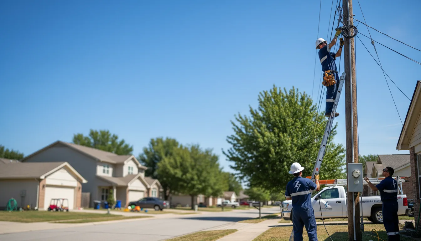 Residential electrician providing installation services in Brooklyn, IN